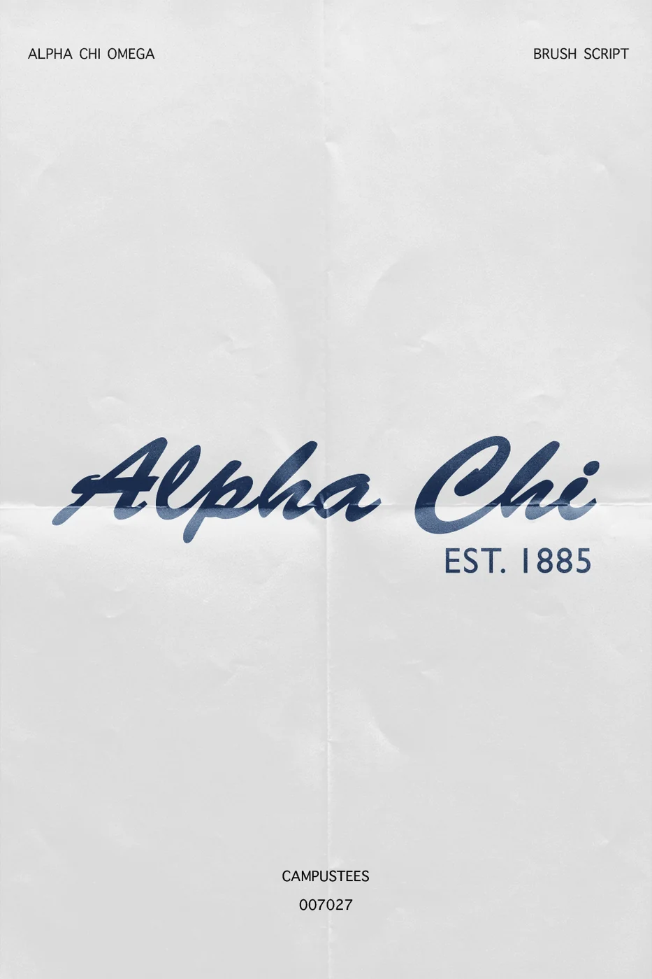Alpha Chi Omega Brush Script GH0727 — Alpha Chi Omega design inspiration