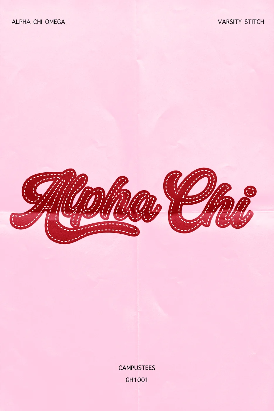 AXO VARSITYSTITCH — Alpha Chi Omega design inspiration