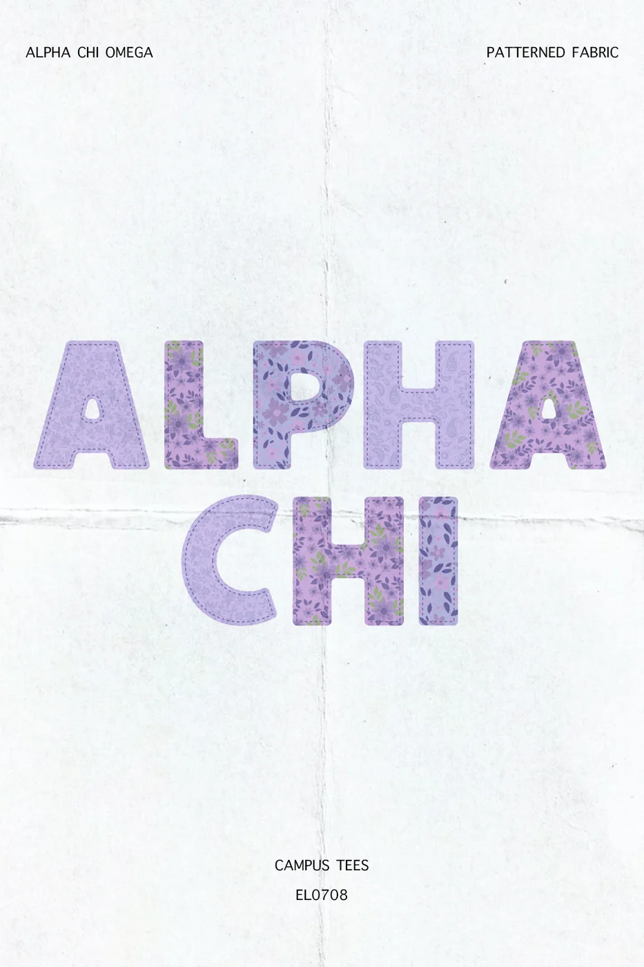 Syracuse AXO Patterned Fabric — Alpha Chi Omega custom apparel design inspiration