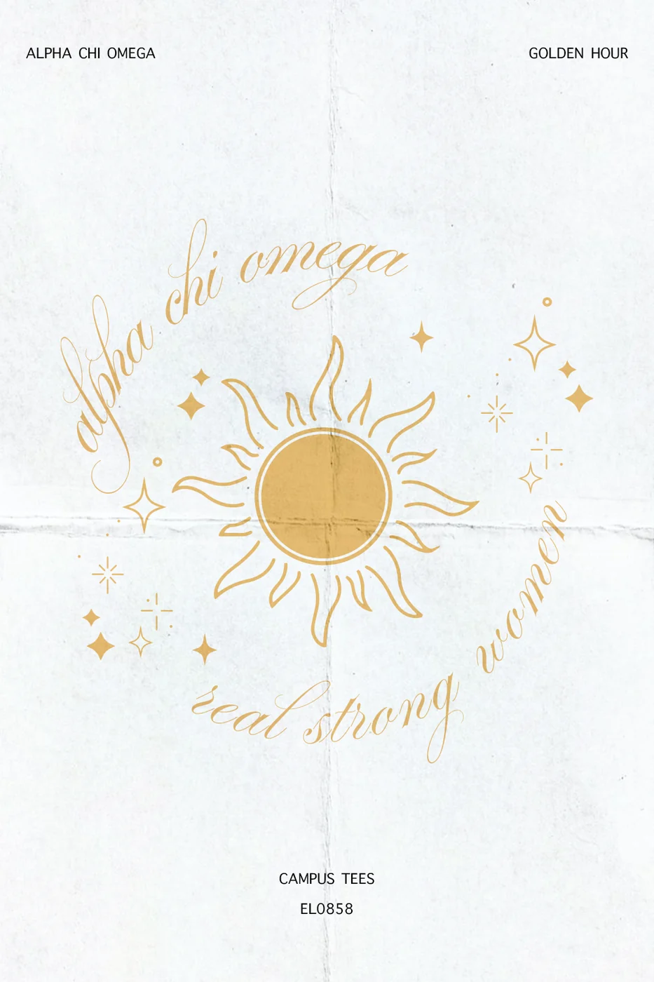 SACSTATEAXO Golden Hour — Alpha Chi Omega custom apparel design inspiration