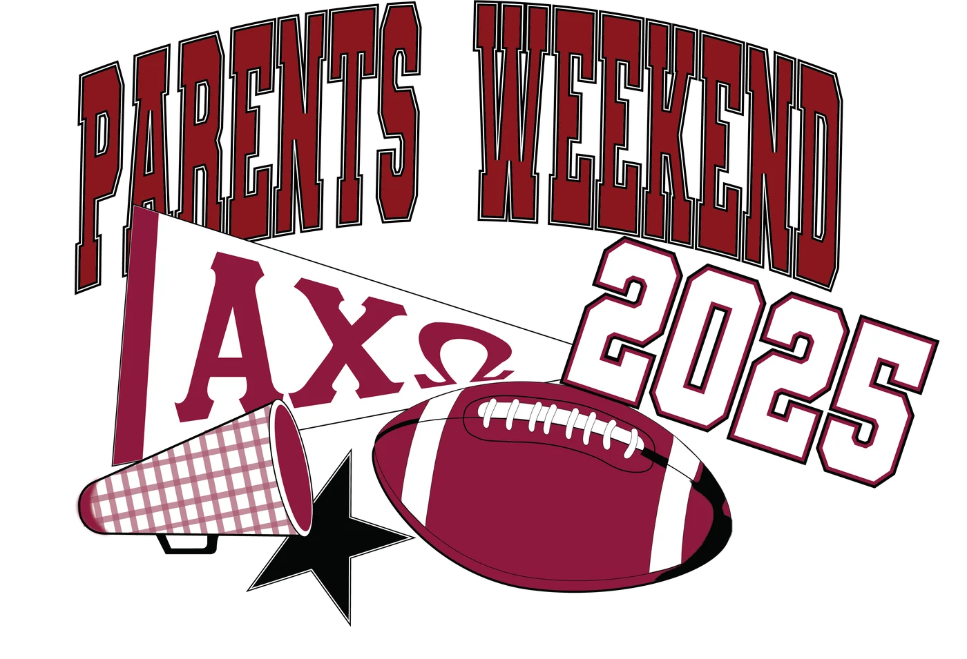 AXO Parents Weekend — Alpha Chi Omega custom apparel design inspiration for parents weekend