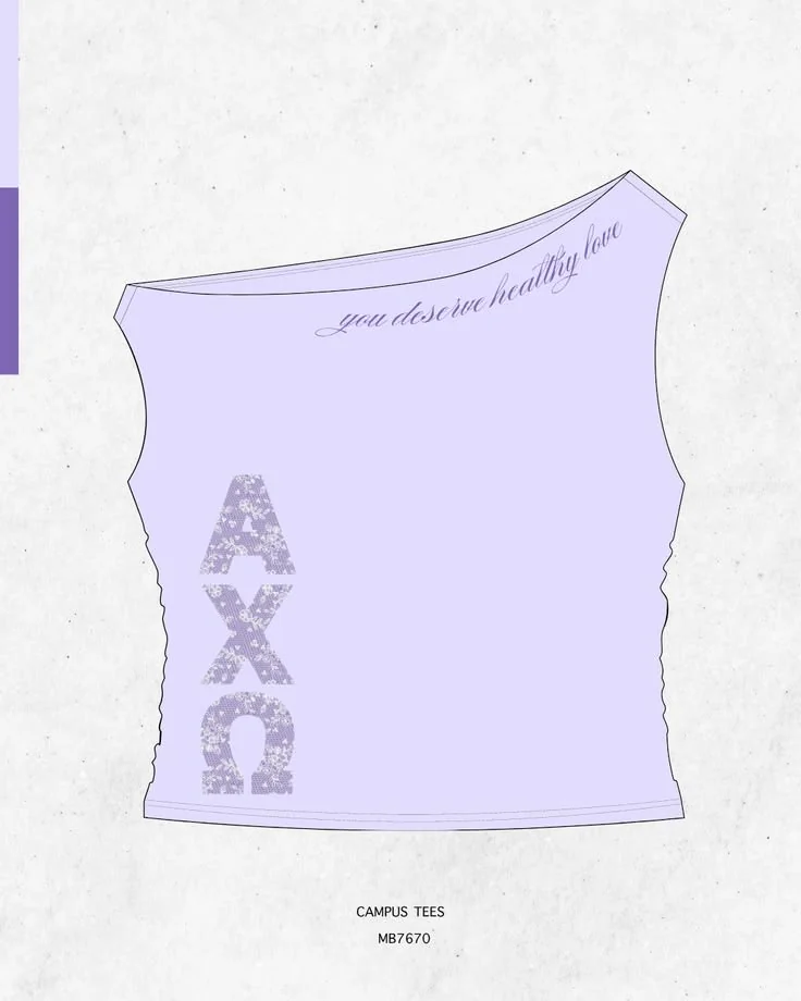 Alpha Chi Omega · Apparel mockup — Campus Tees garment mockup inspiration