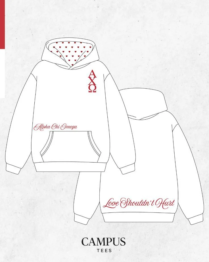 Alpha Chi Omega custom apparel mockup — Campus Tees chapter inspiration
