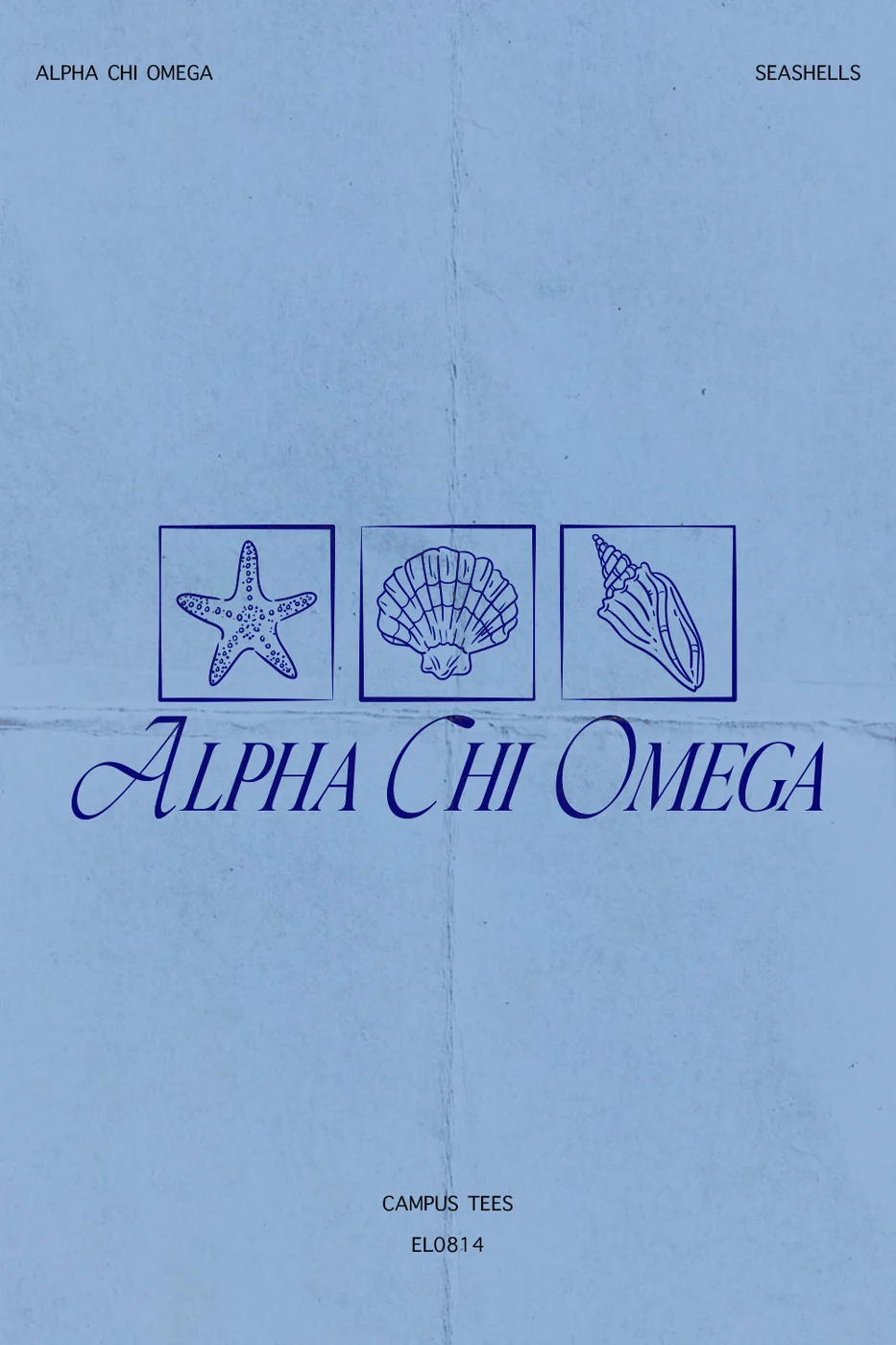 SACState AXO Seashells EL0814 — Alpha Chi Omega design inspiration