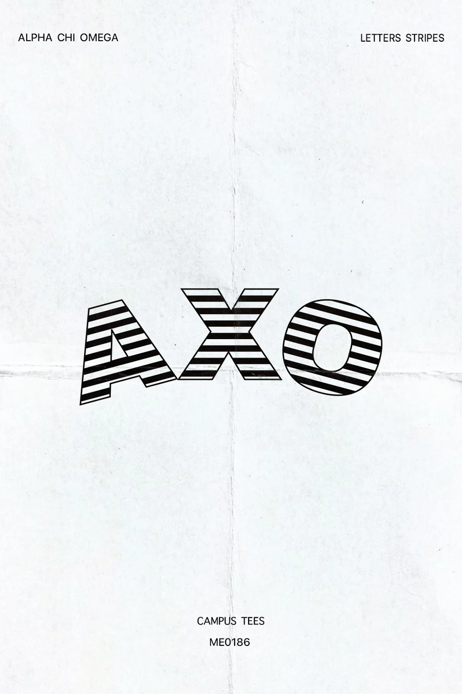 UIUC Alpha Chi Omega Letters Stripes — Alpha Chi Omega design inspiration