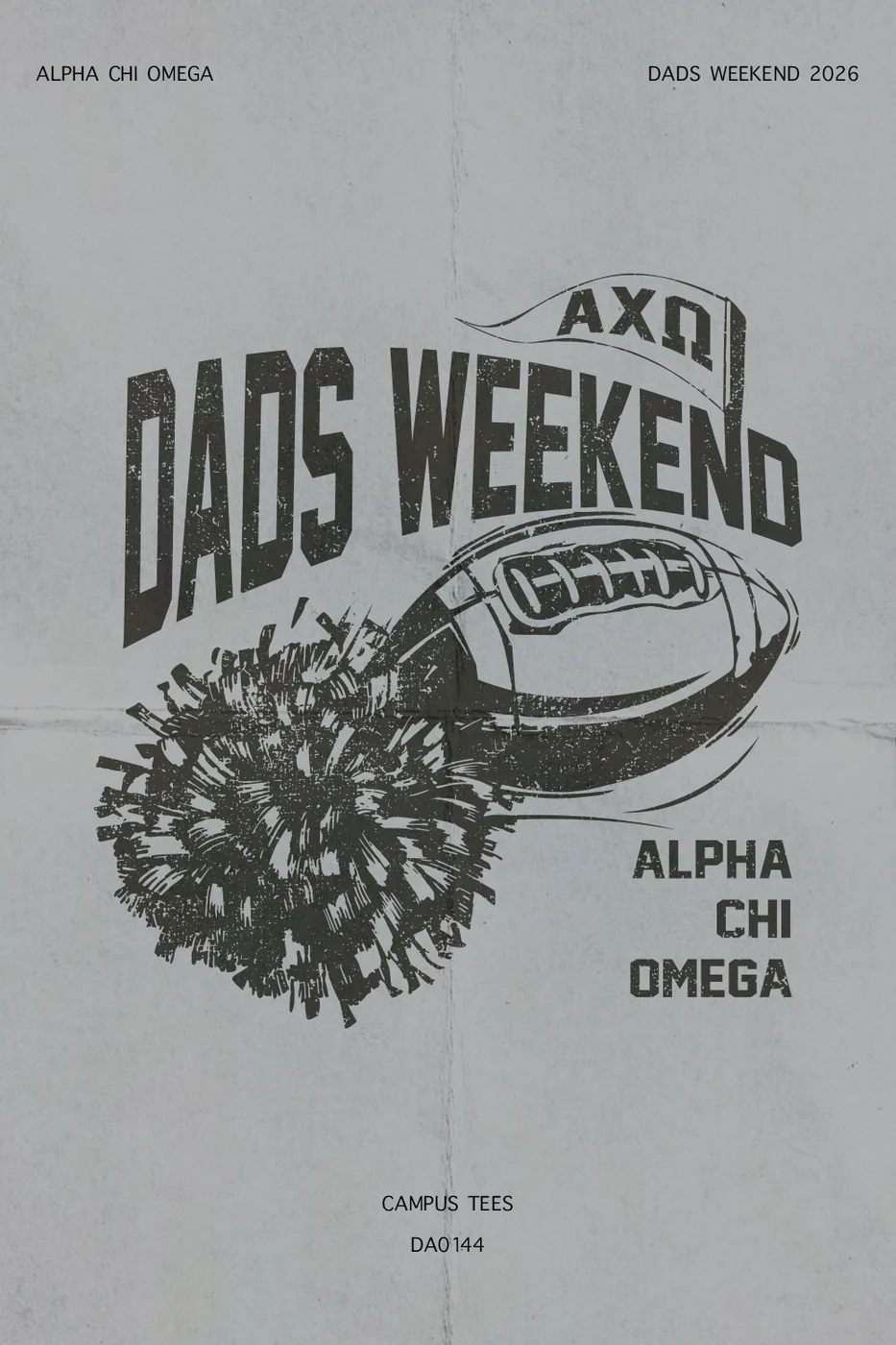 UIUC AXO DADS WEEKEND 2026 — Alpha Chi Omega design inspiration for dad’s weekend