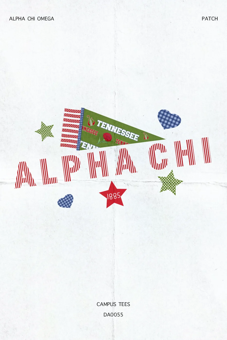UTK AXO PATCH — Alpha Chi Omega design inspiration