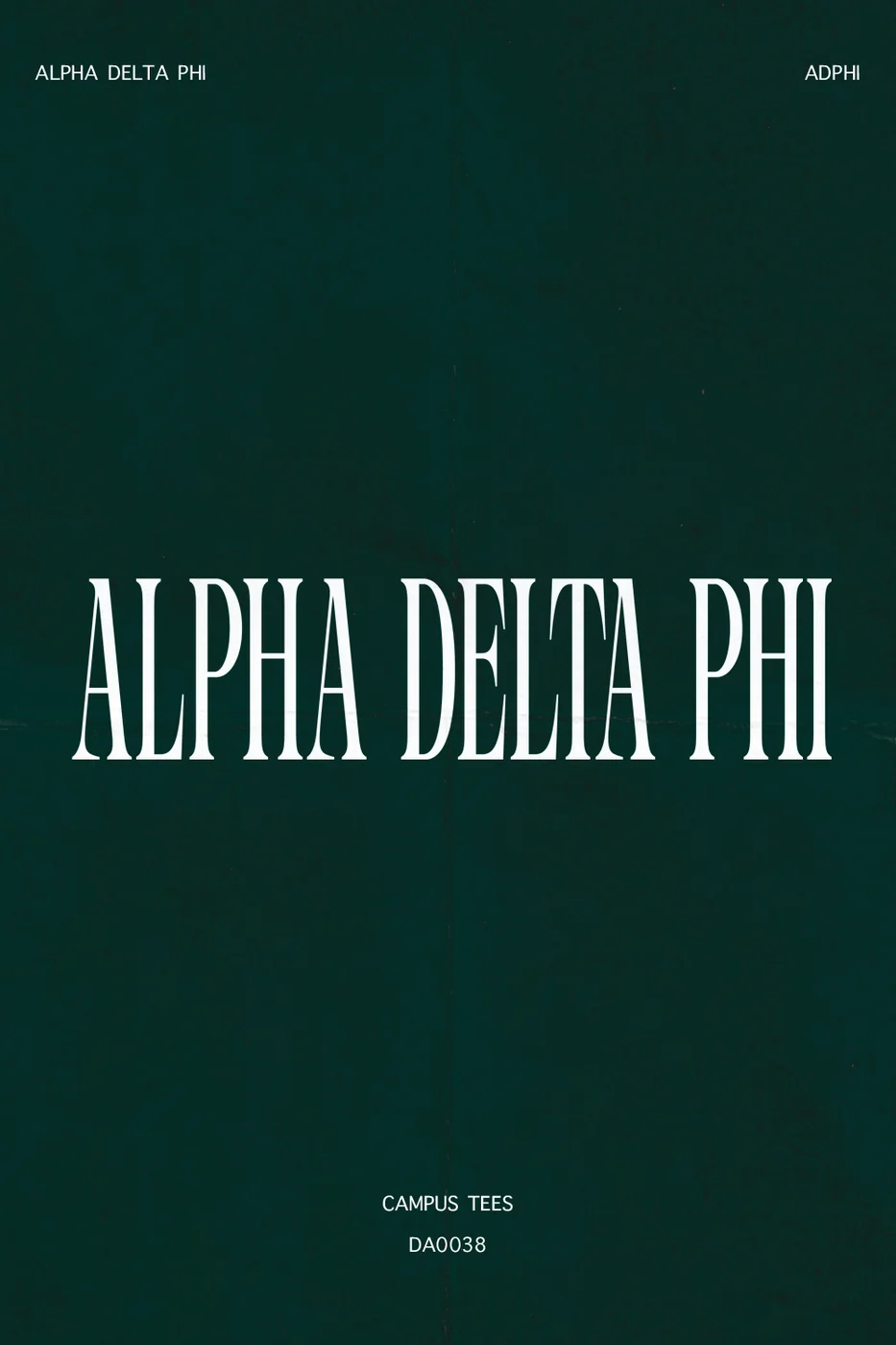 UConn ADP ADPhi — Alpha Delta Phi design inspiration