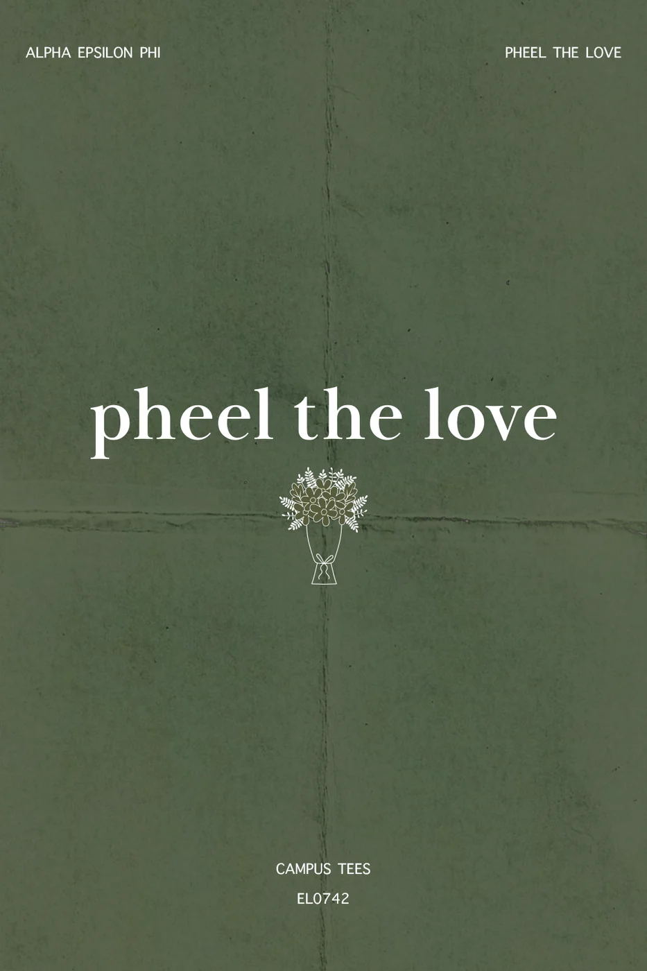 UDAEPhi Pheel The Love — Alpha Epsilon Phi custom apparel design inspiration