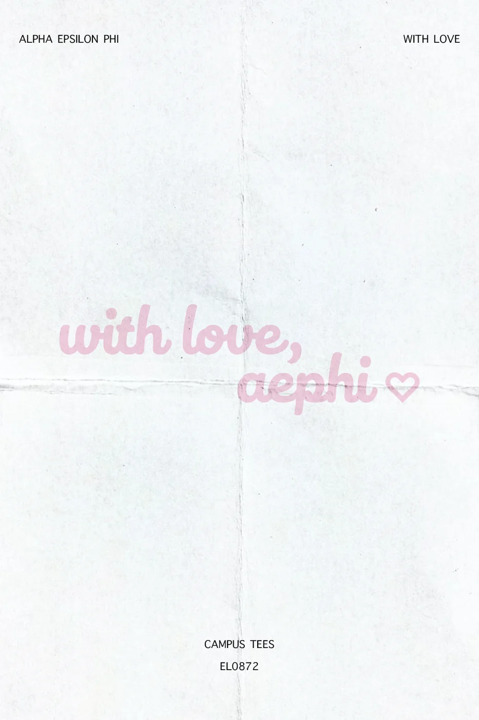 Syracuse AEPhi With Love — Alpha Epsilon Phi custom apparel design inspiration