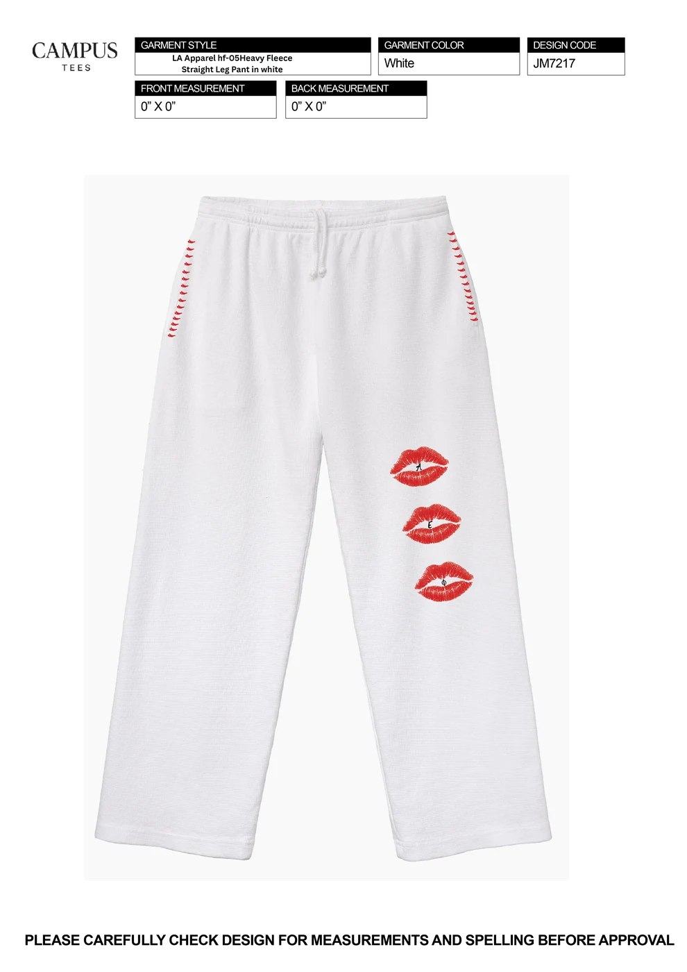 ΑΕΦ Red Mad Happy Pants — Alpha Epsilon Phi custom apparel design inspiration