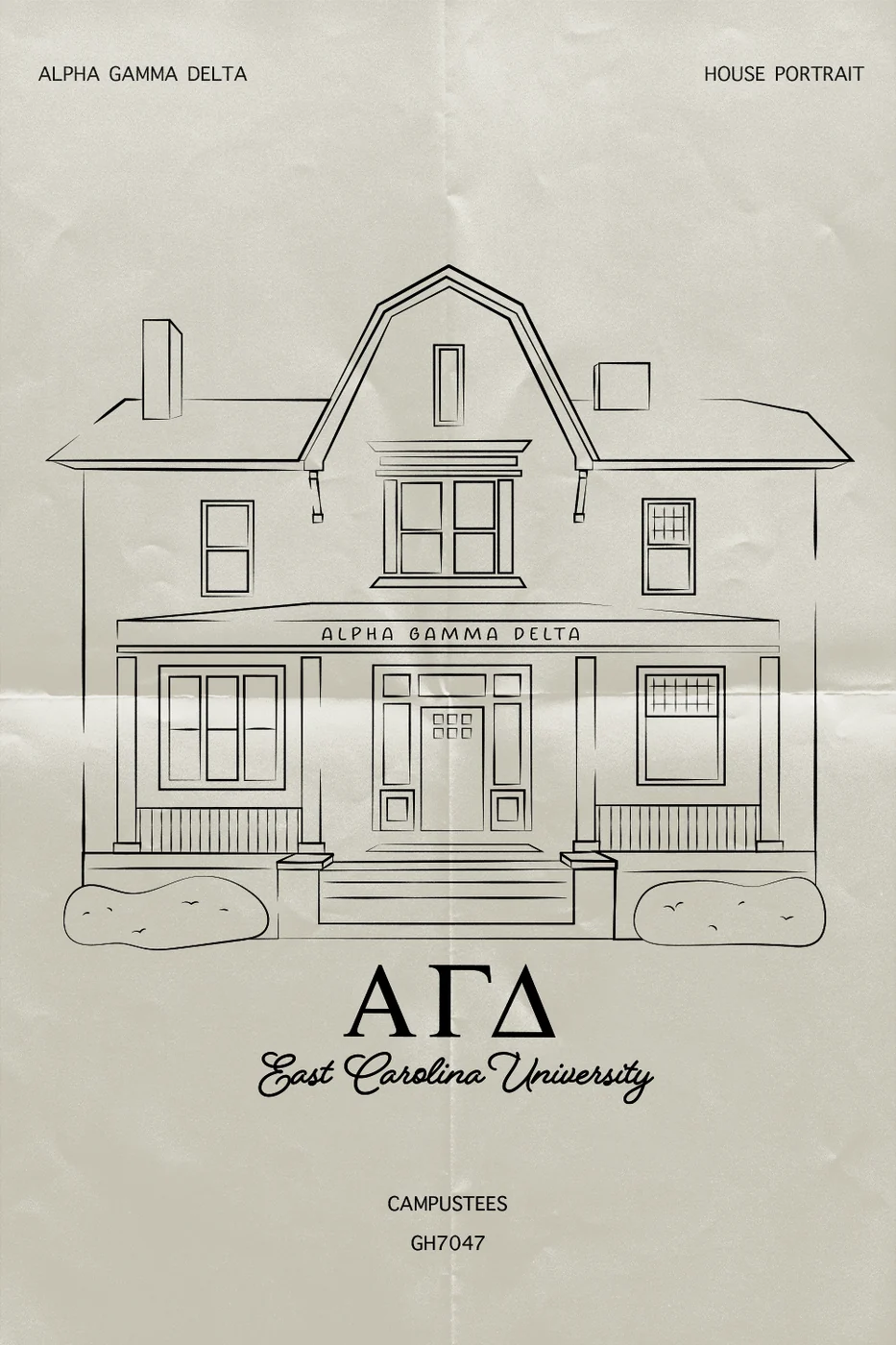 Alpha Gamma Delta House Portrait — Alpha Gamma Delta design inspiration