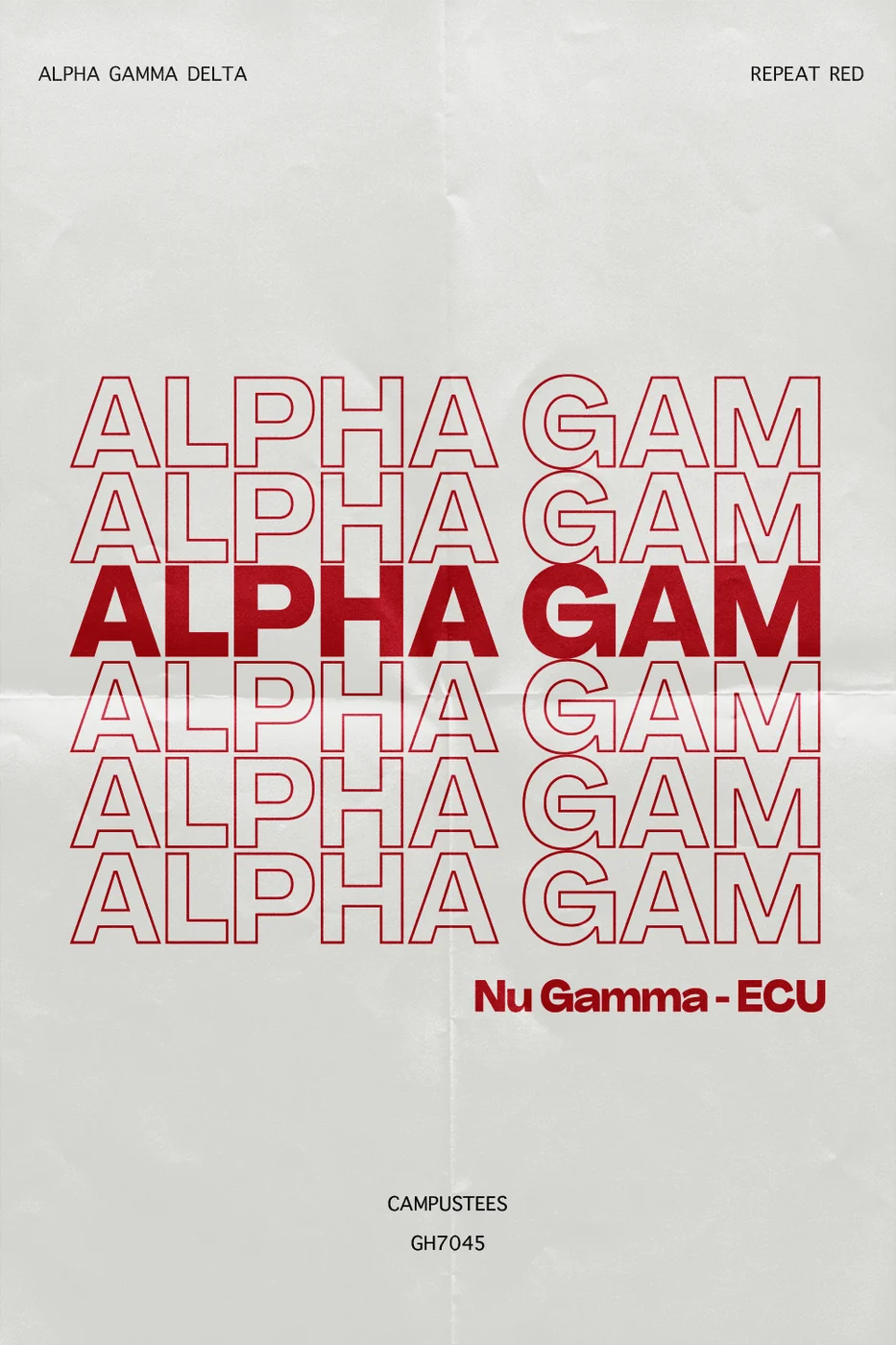 Alpha Gamma Delta Repeat Red — Alpha Gamma Delta design inspiration