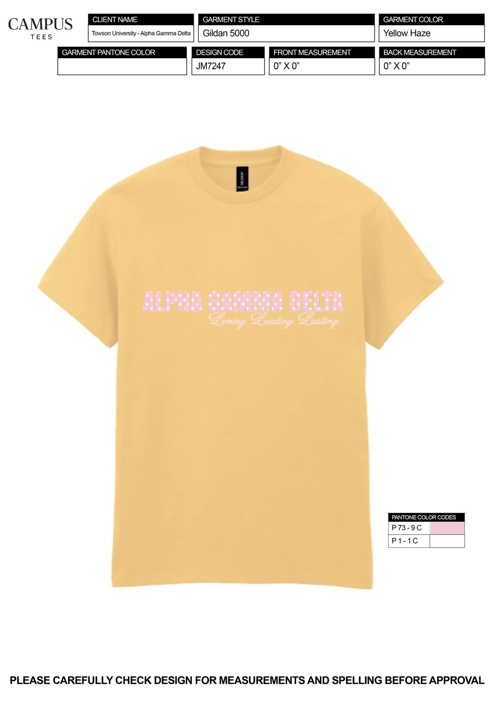 Alpha Gamma Delta Towson University — Alpha Gamma Delta custom apparel design inspiration