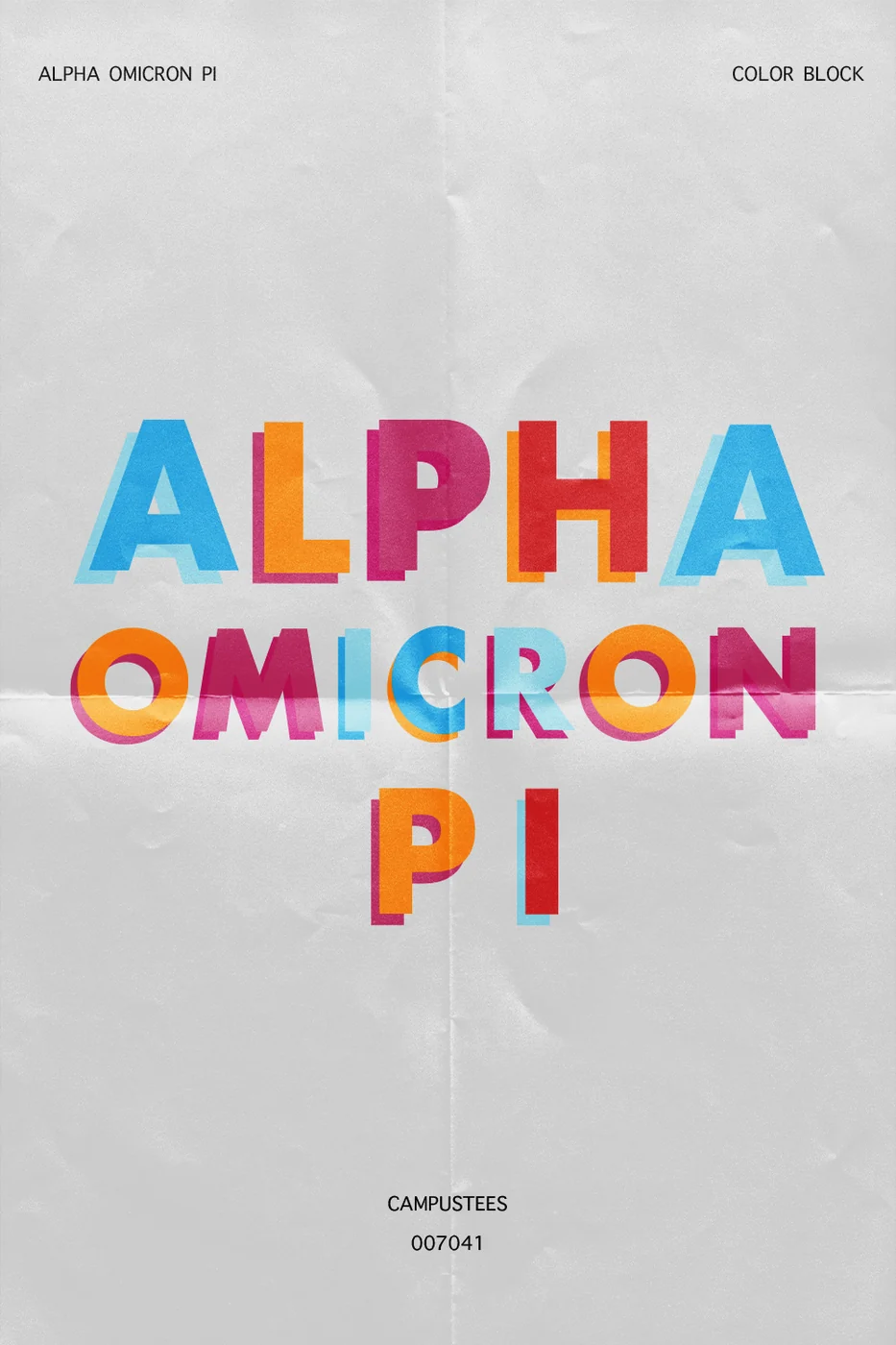 Alpha Omicron Pi Color Block — Alpha Omicron Pi design inspiration