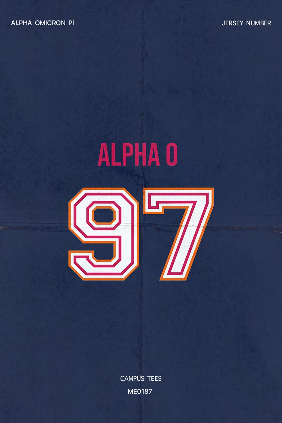 Clemson AOII Dance Battle Jersey — Alpha Omicron Pi design inspiration