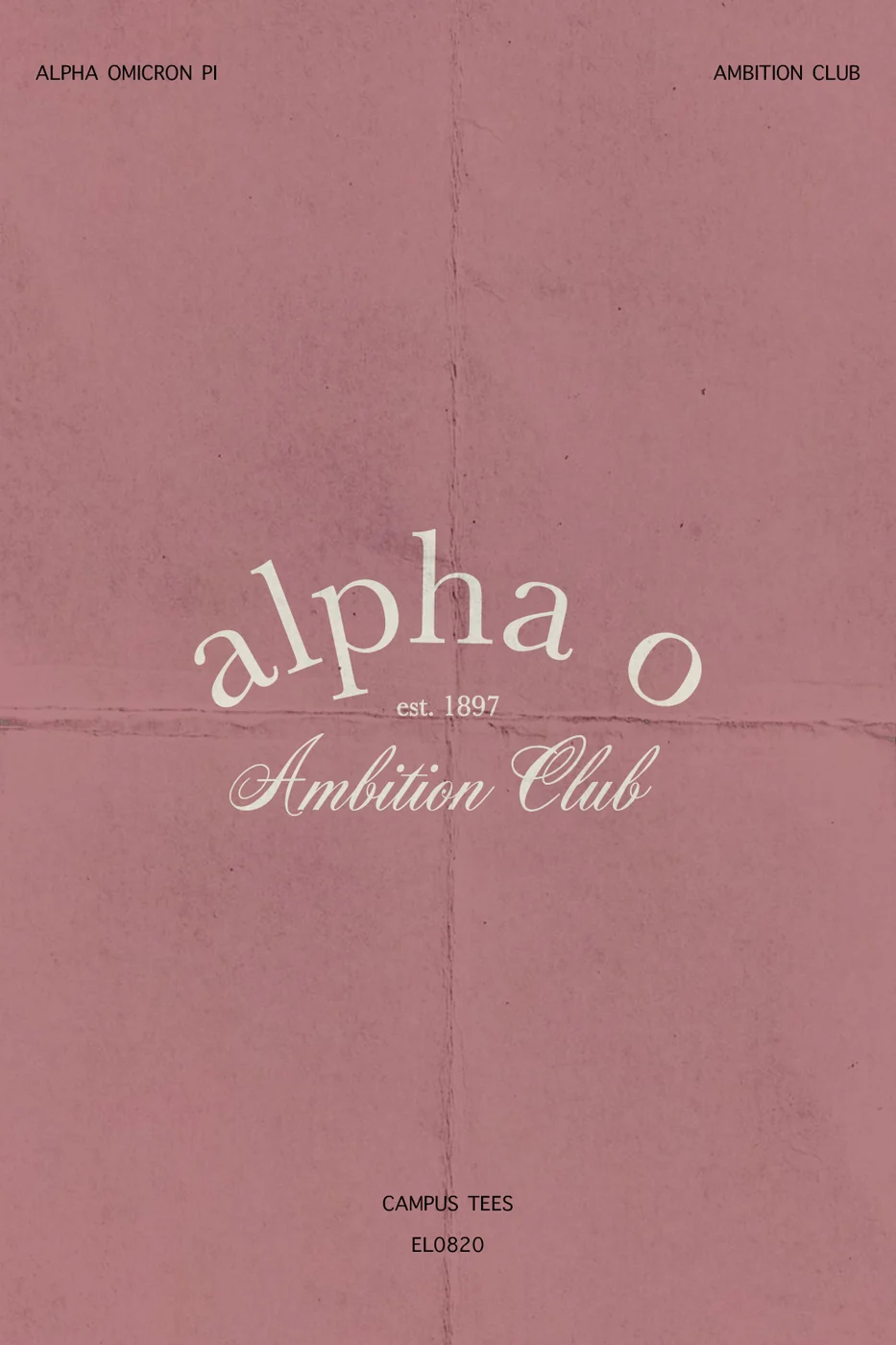 UNRAOP Ambition Club — Alpha Omicron Pi custom apparel design inspiration