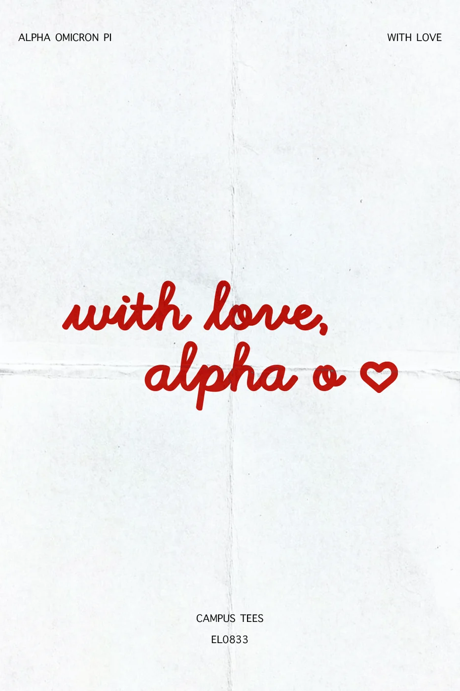 UNRADPi With Love — Alpha Omicron Pi custom apparel design inspiration