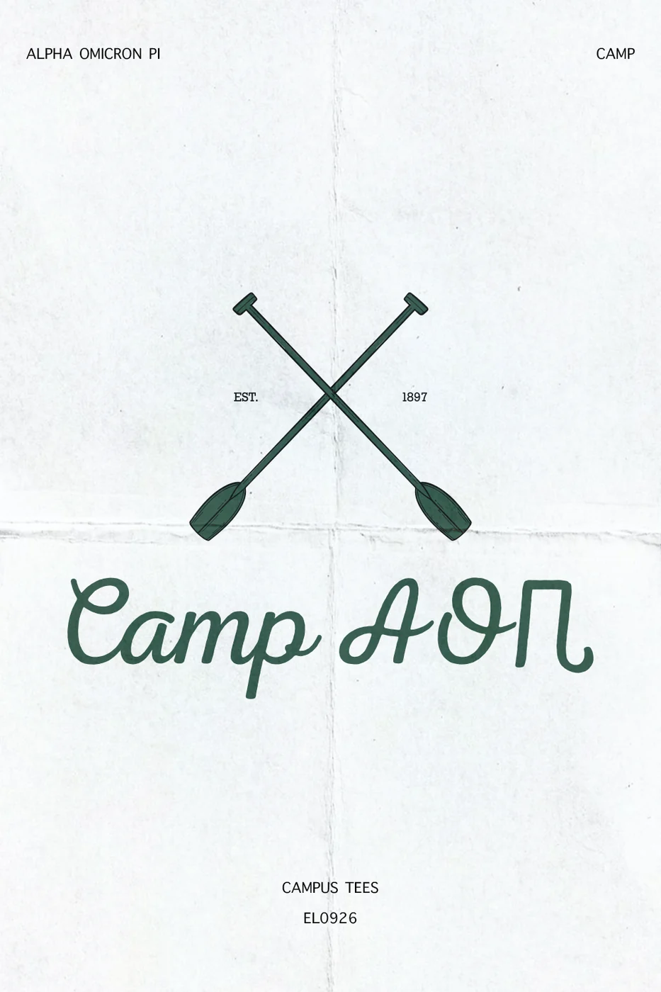Oklahoma AOP Camp — Alpha Omicron Pi custom apparel design inspiration