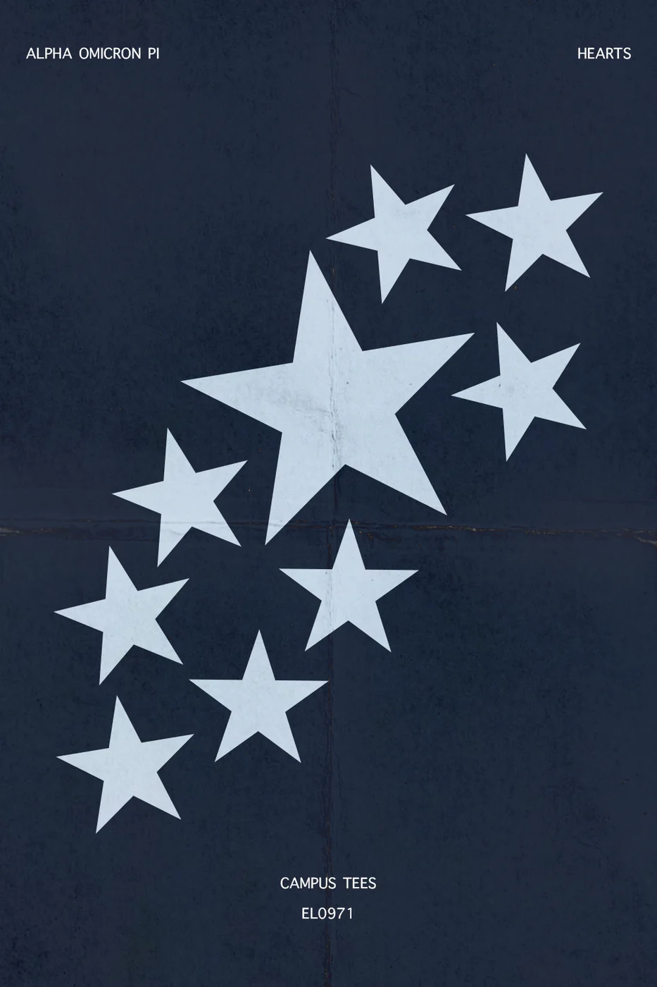 UCONNAOPi Stars — Alpha Omicron Pi custom apparel design inspiration