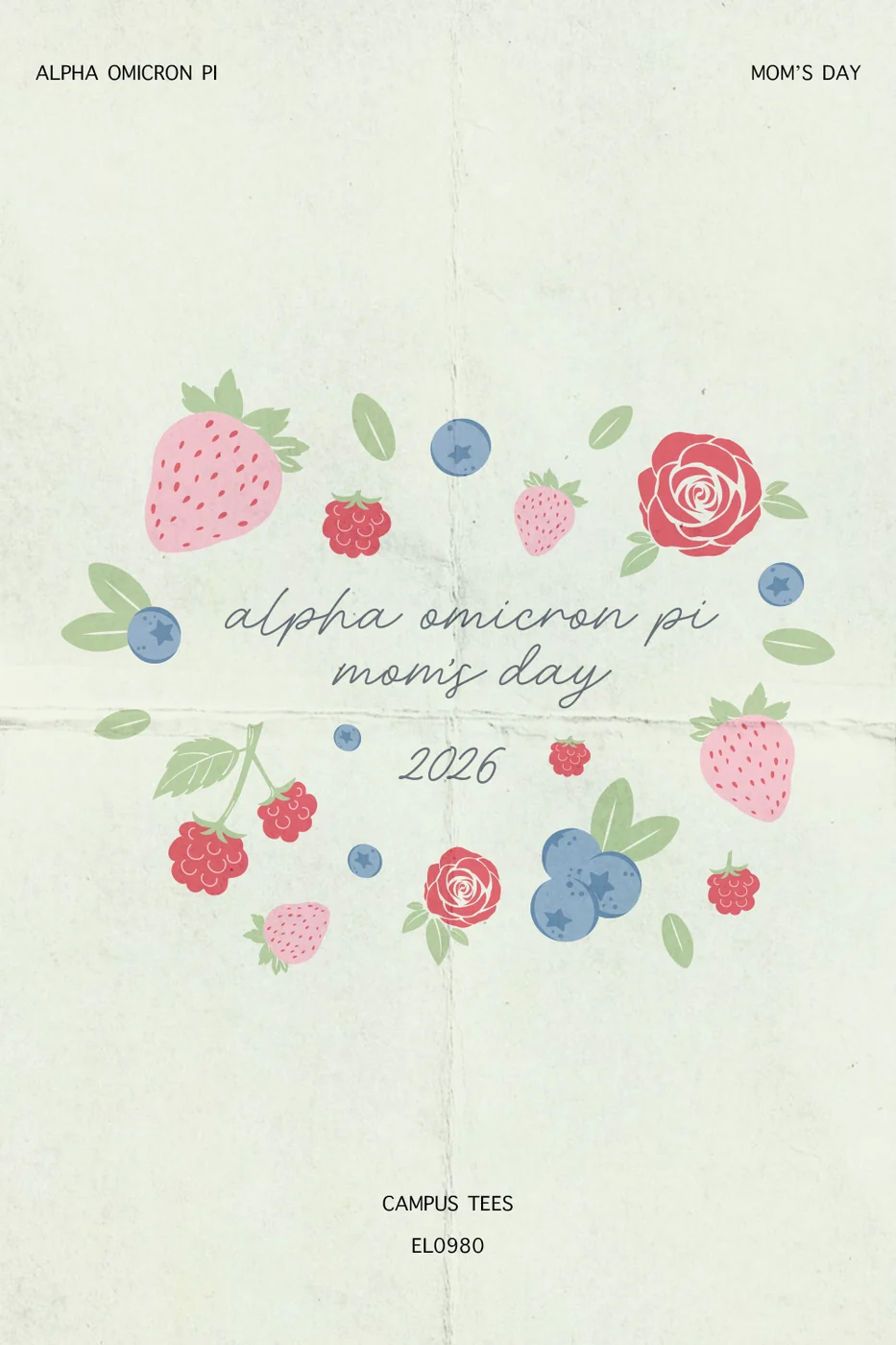 GVSUAOP Moms Day — Alpha Omicron Pi custom apparel design inspiration for mom’s weekend