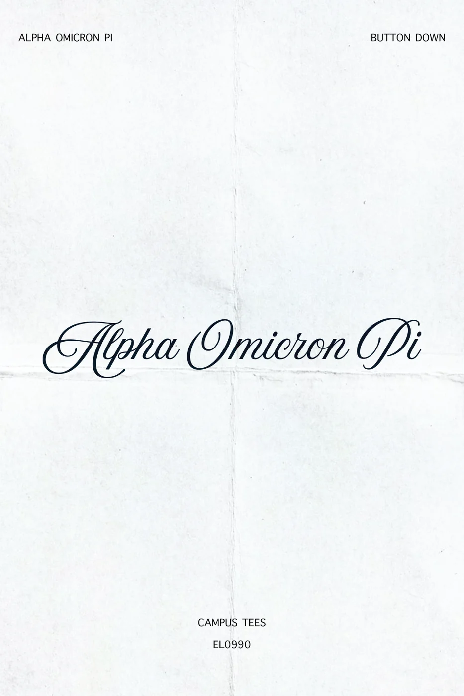 Tarleton AOP Button Down — Alpha Omicron Pi custom apparel design inspiration