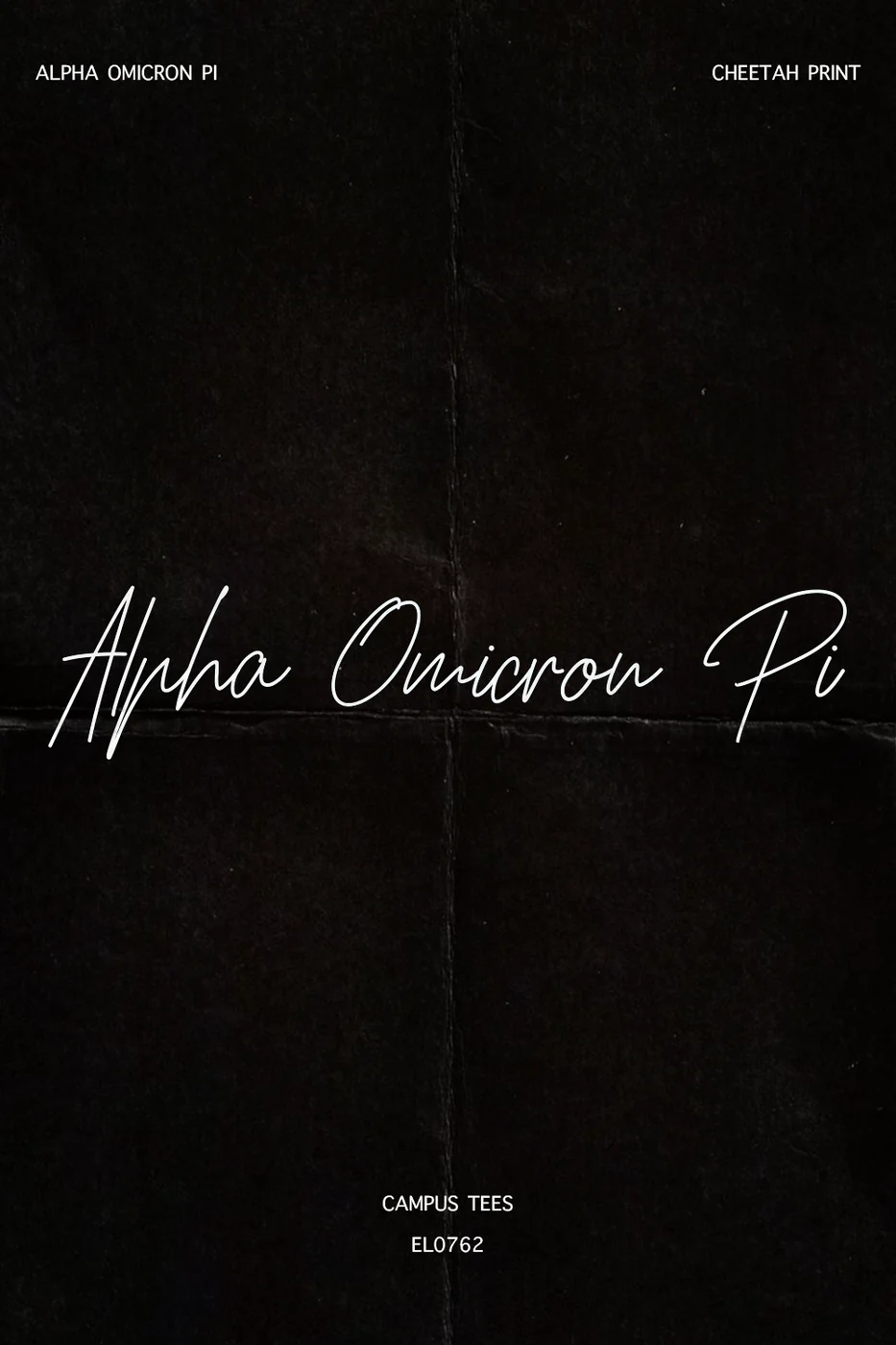Purdue AOP Cheetah Print — Alpha Omicron Pi design inspiration