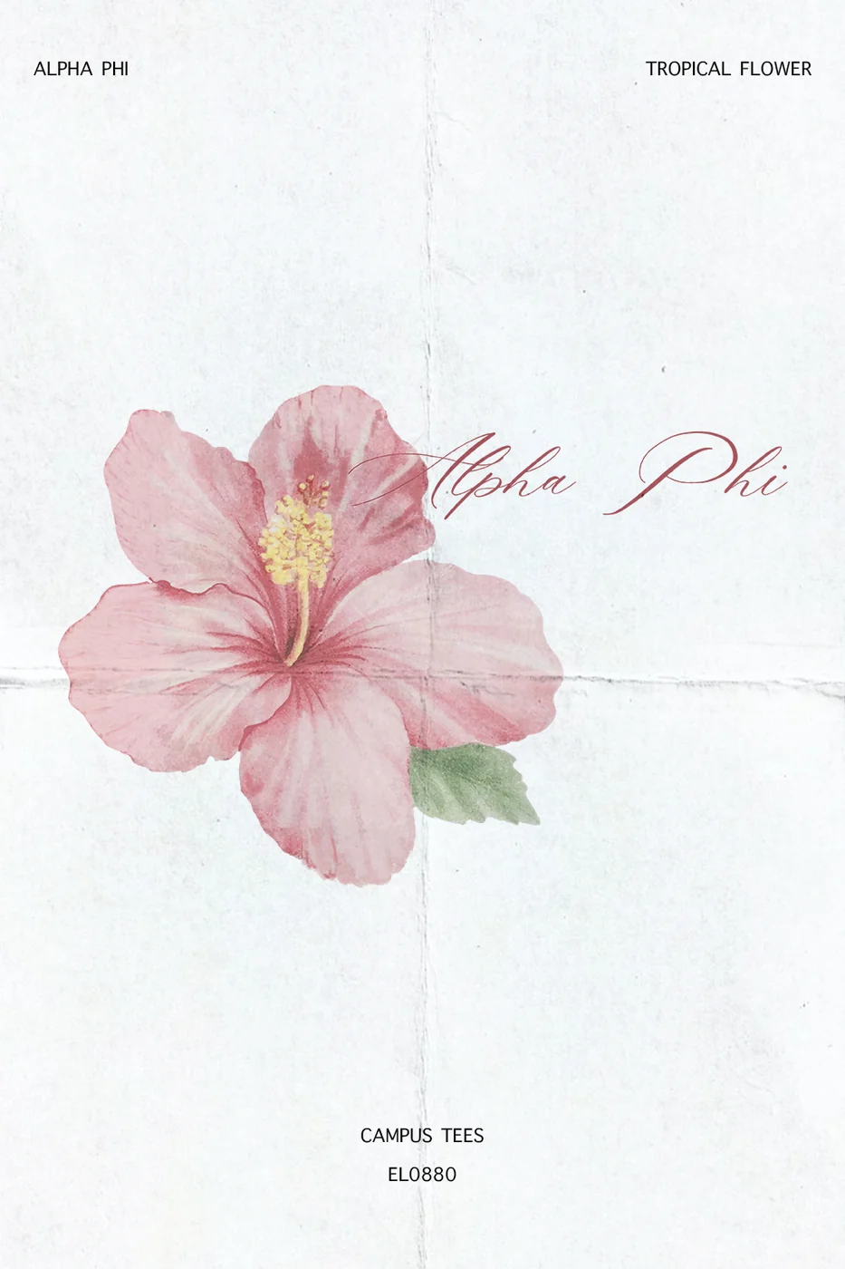Mizzou Alpha Phi Tropical Flower — Alpha Phi custom apparel design inspiration