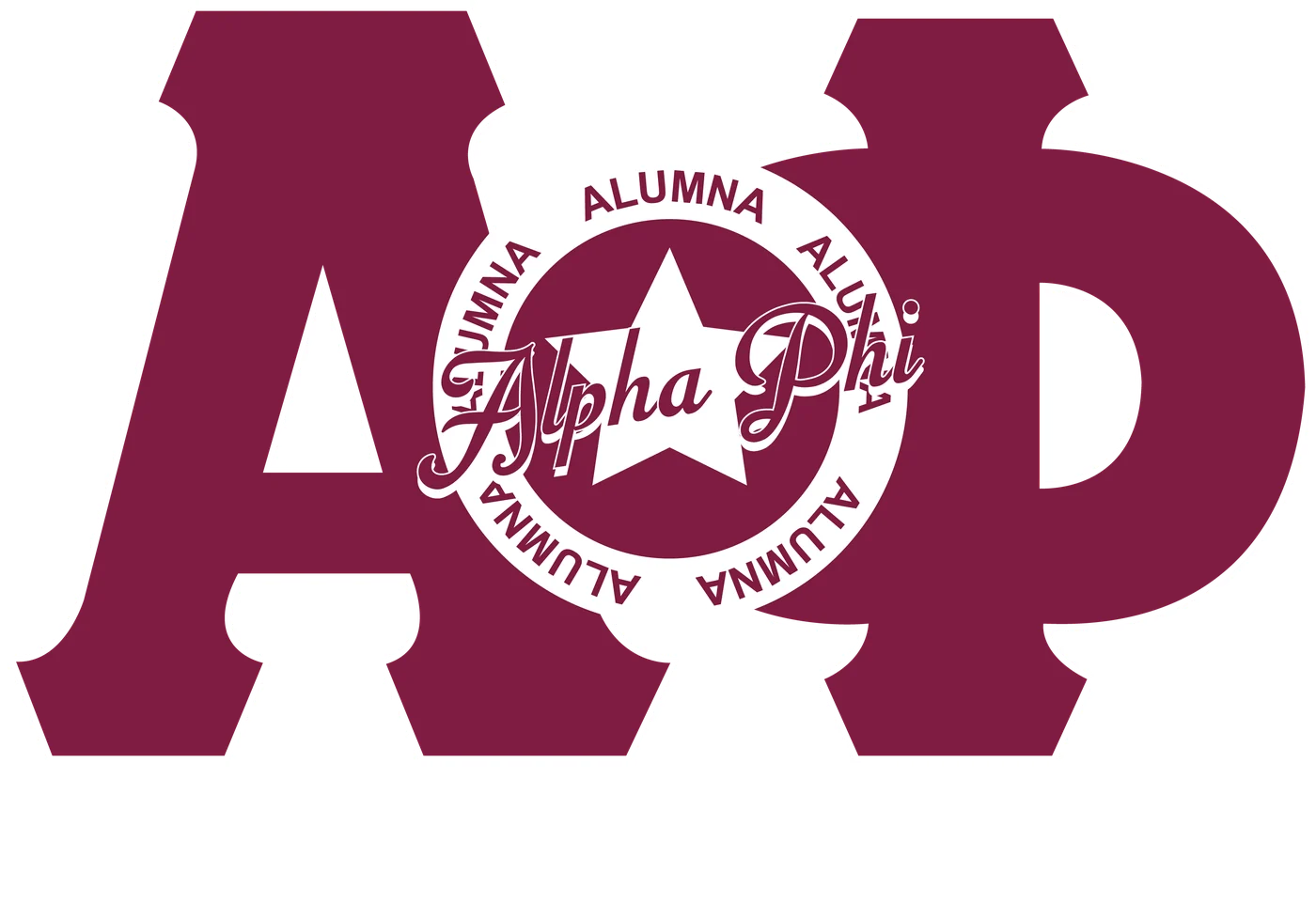 Alpha Phi Union Hand in Hand — Alpha Phi custom apparel design inspiration