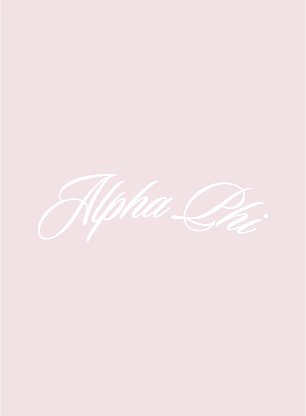 Eastern Illinois Alpha Phi Wings Front Design — Alpha Phi custom apparel design inspiration