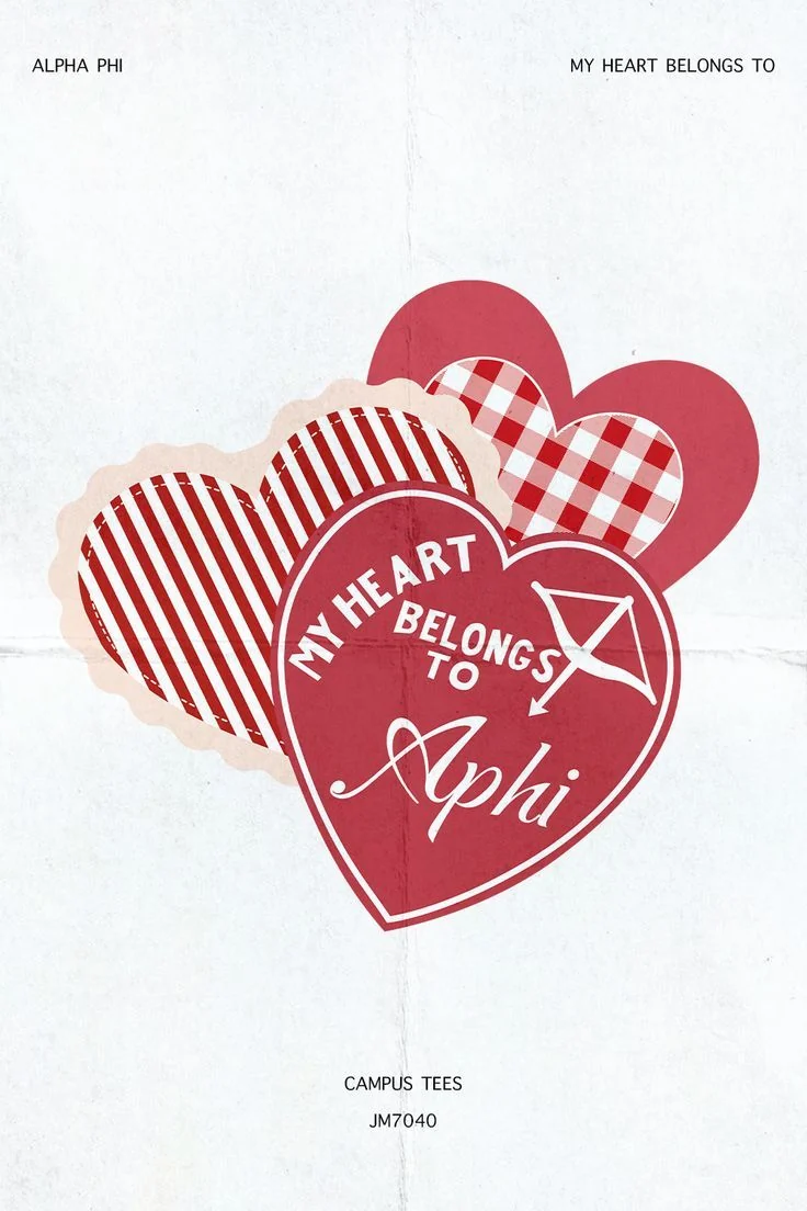 Alpha Phi · Pinterest favorite — Campus Tees custom apparel design inspiration
