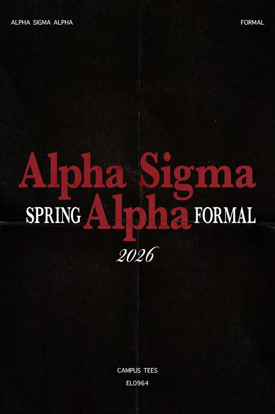Penn State ASA Formal — Alpha Sigma Alpha custom apparel design inspiration for formal