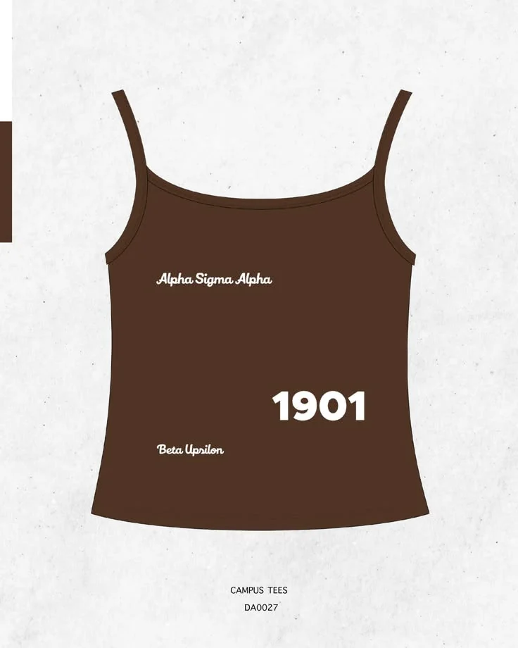 Alpha Sigma Alpha · Apparel mockup — Campus Tees garment mockup inspiration