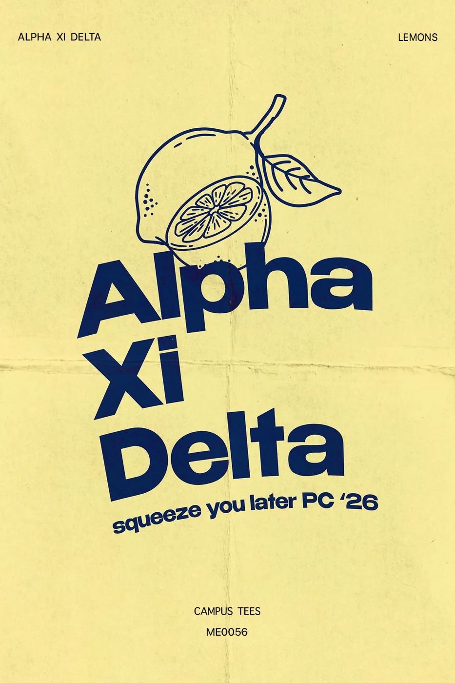 Kent State AXID Lemons — Alpha Xi Delta design inspiration