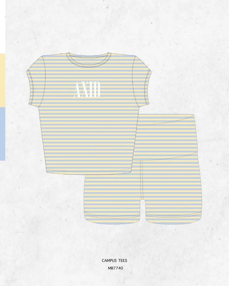 Alpha Xi Delta · Apparel mockup — Campus Tees garment mockup inspiration