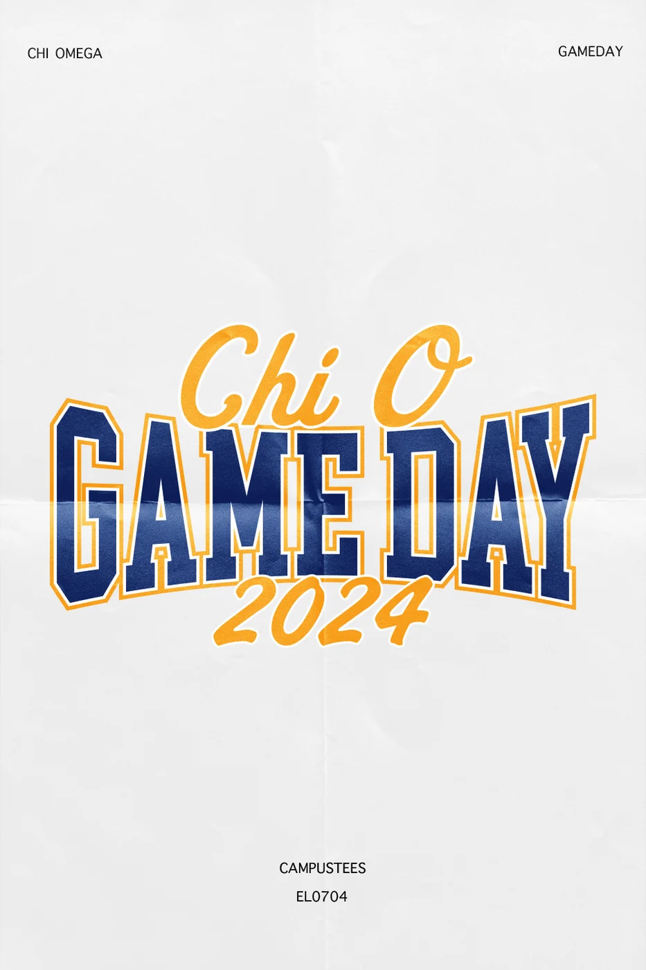 Berkeley XO Game Day — Chi Omega design inspiration