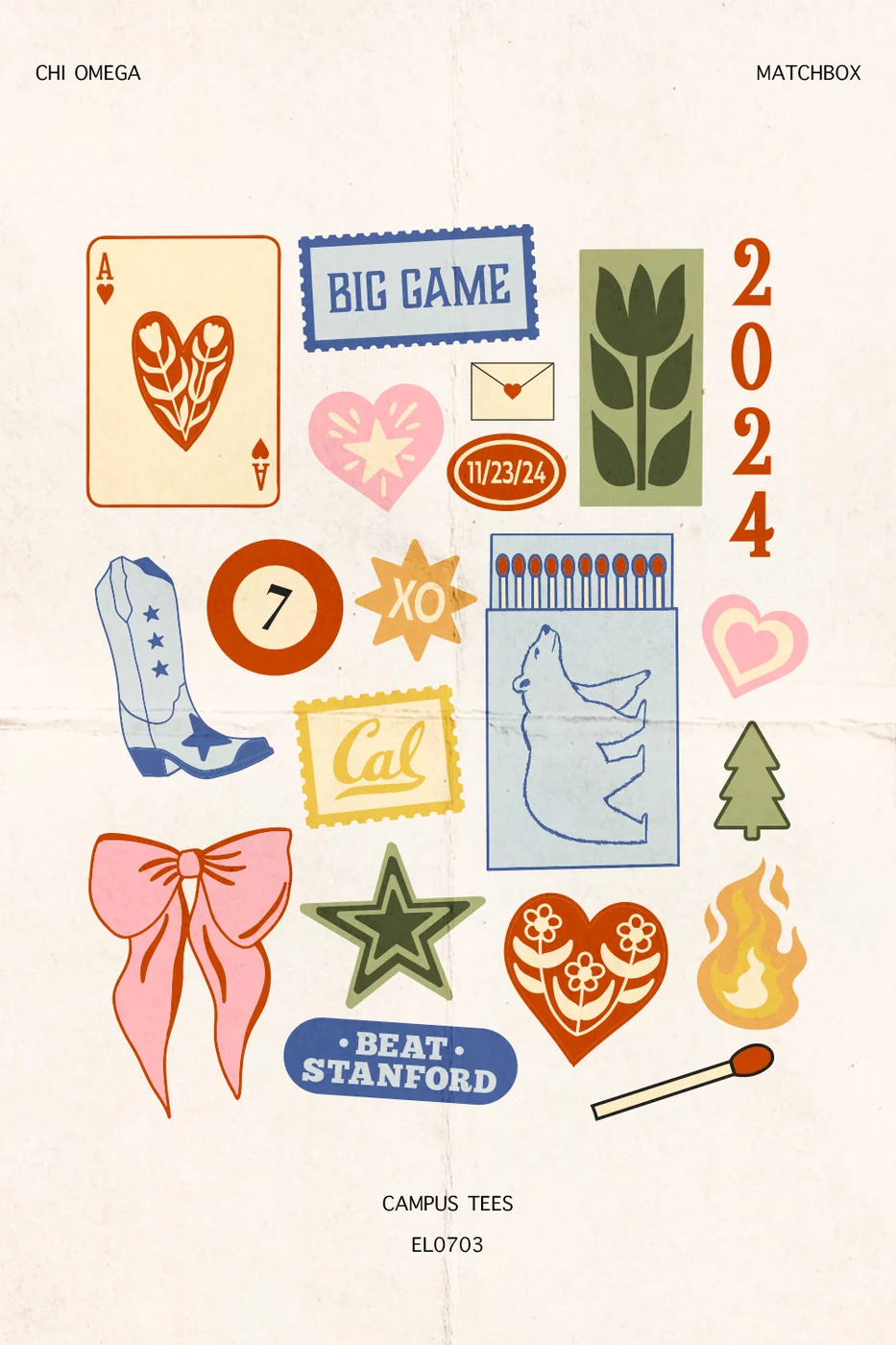 Chi Omega Matchbox — Chi Omega design inspiration