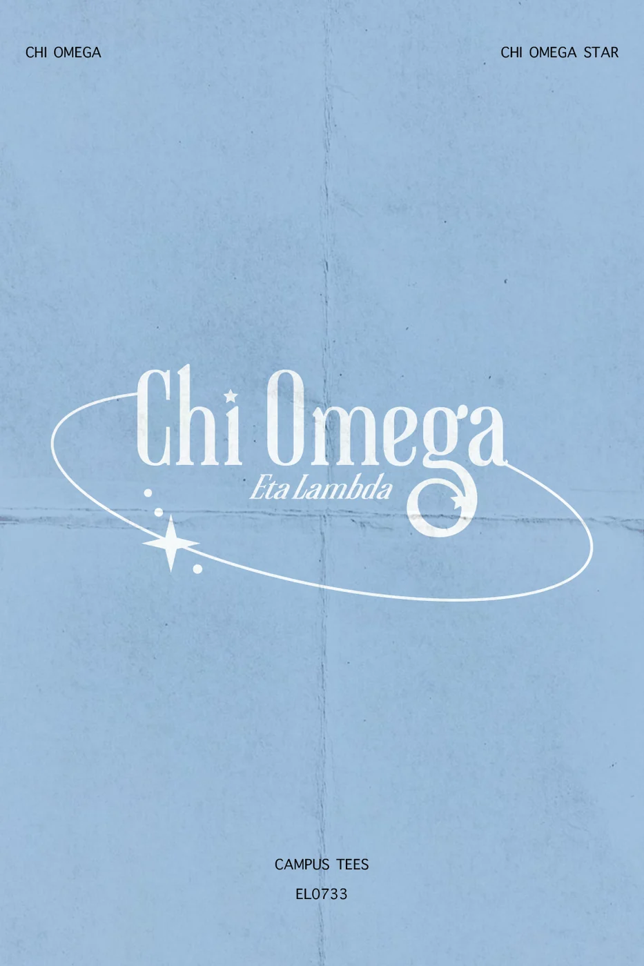 American Chi O Chi Omega Star — Chi Omega custom apparel design inspiration