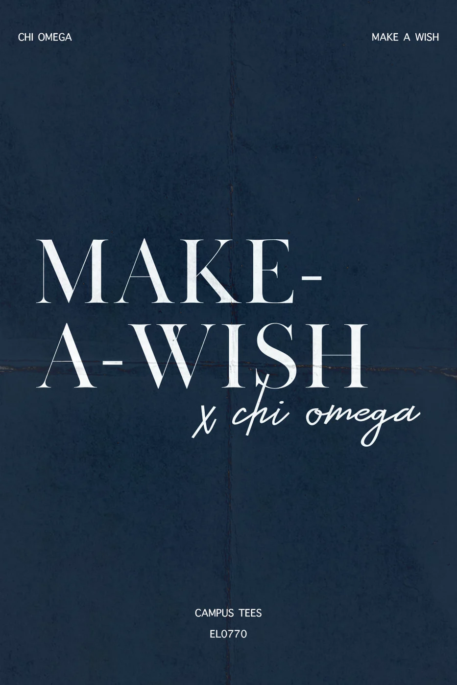 Mercer Chi O Make AWish — Chi Omega design inspiration