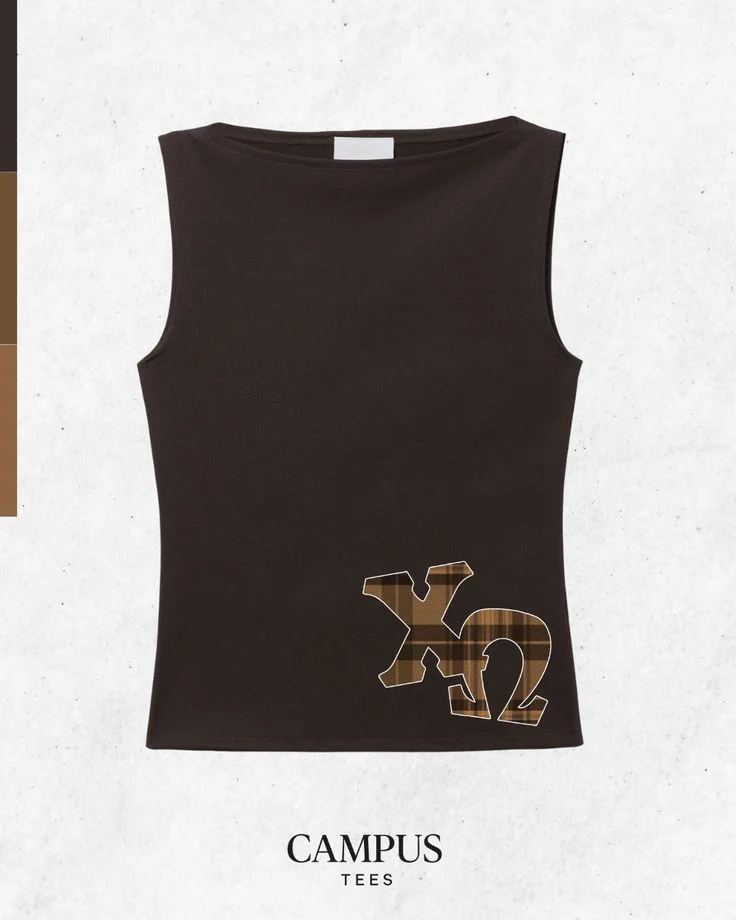 Chi Omega custom apparel mockup — Campus Tees chapter inspiration