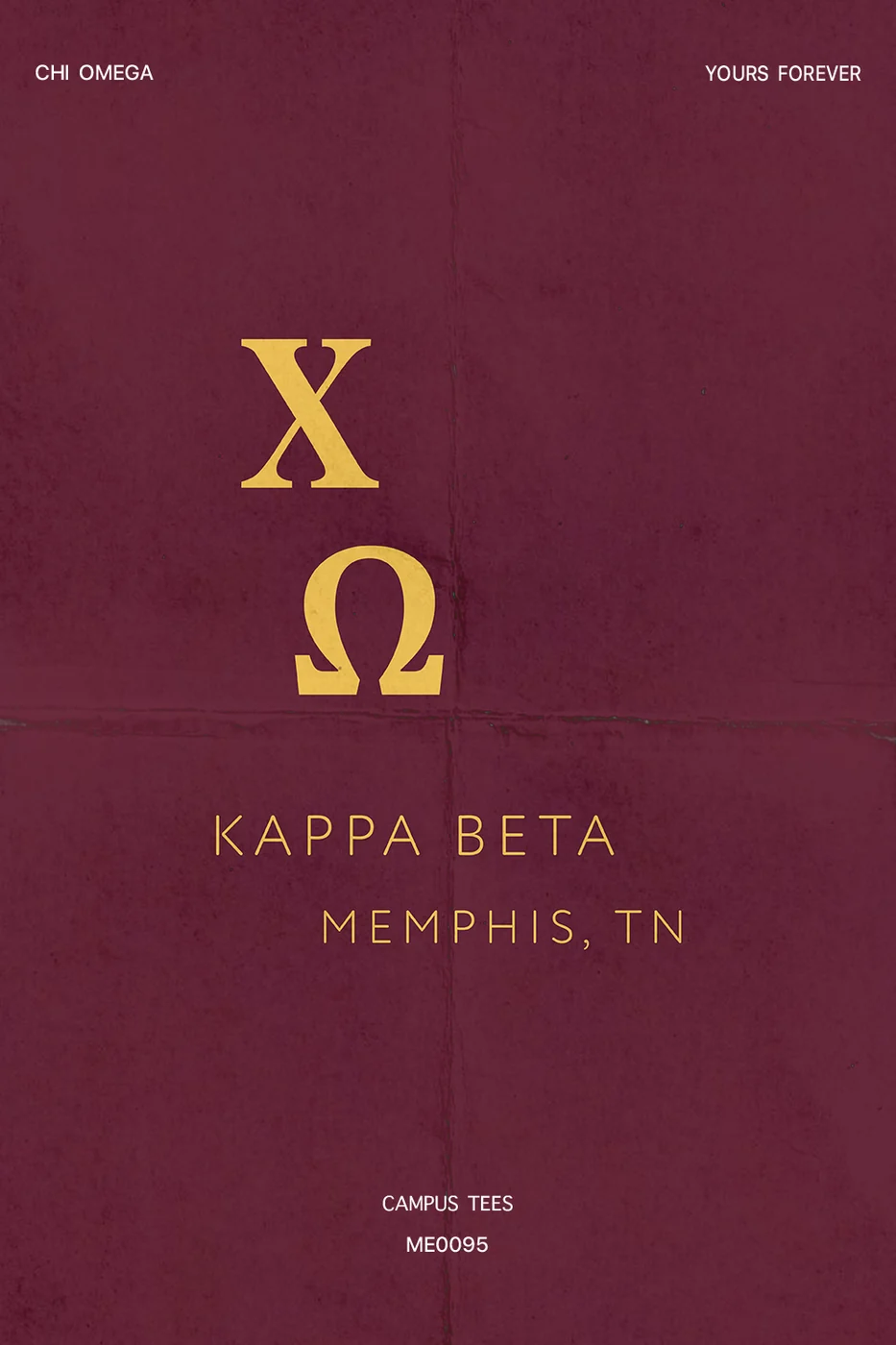 Rhodes College Chi Omega Yours Forever — Chi Omega design inspiration