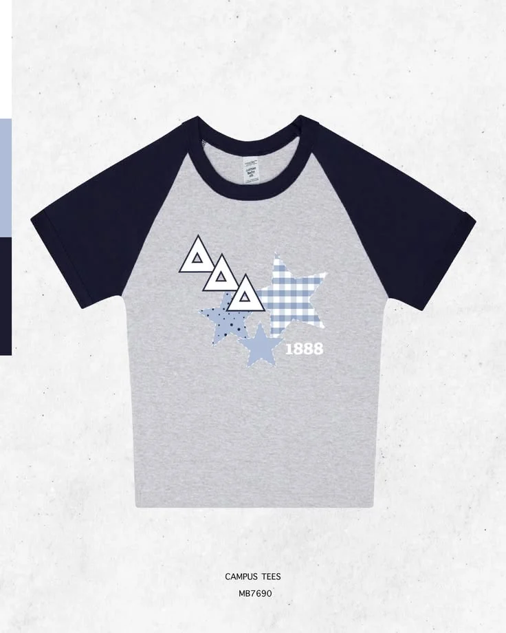Delta Delta Delta · Apparel mockup — Campus Tees garment mockup inspiration