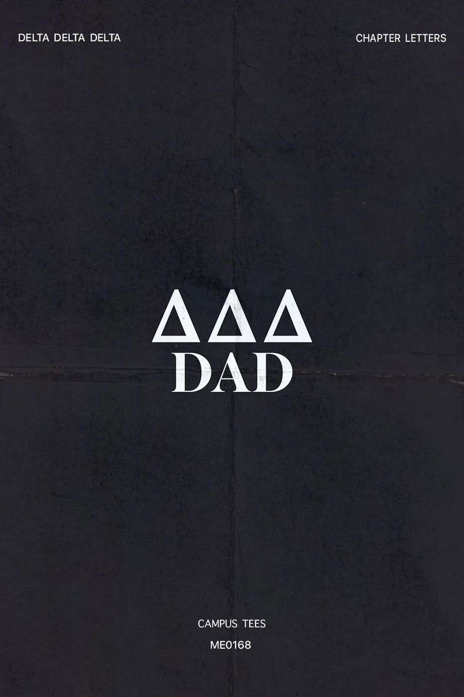 NAU Tri Delta Tri Delta Letters Dad Weekend — Delta Delta Delta design inspiration for dad’s weekend