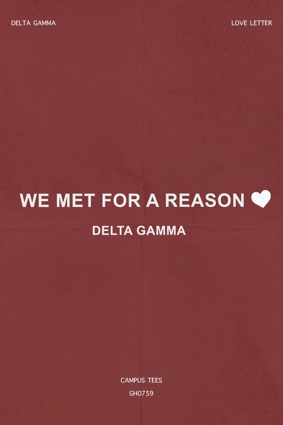 Delta Gamma Love Letter — Delta Gamma design inspiration