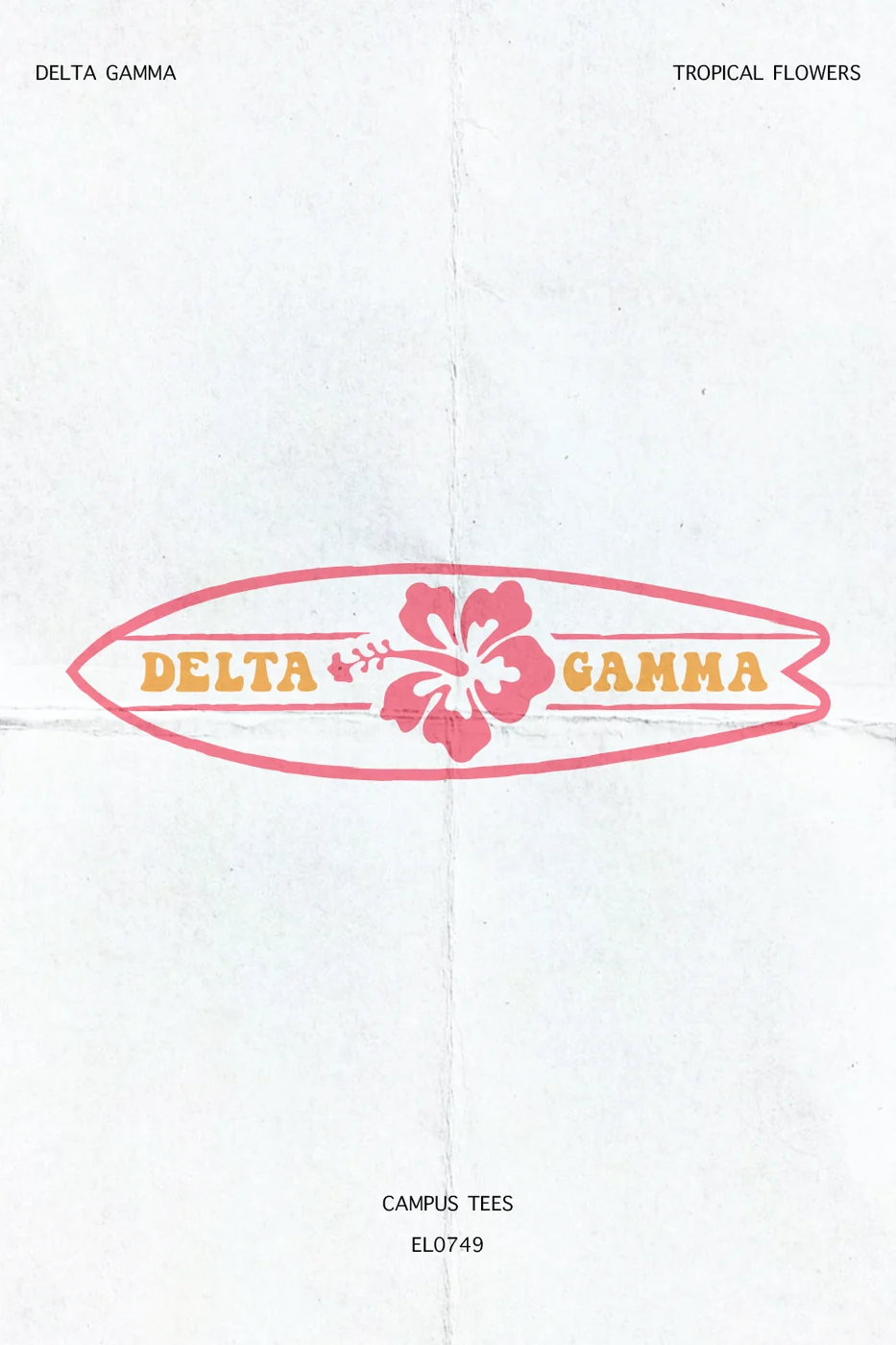 UOPDG Tropical Flowers — Delta Gamma custom apparel design inspiration