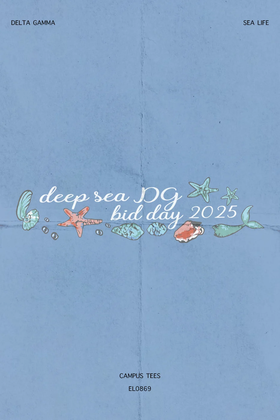 SACSDG Sea Life — Delta Gamma custom apparel design inspiration