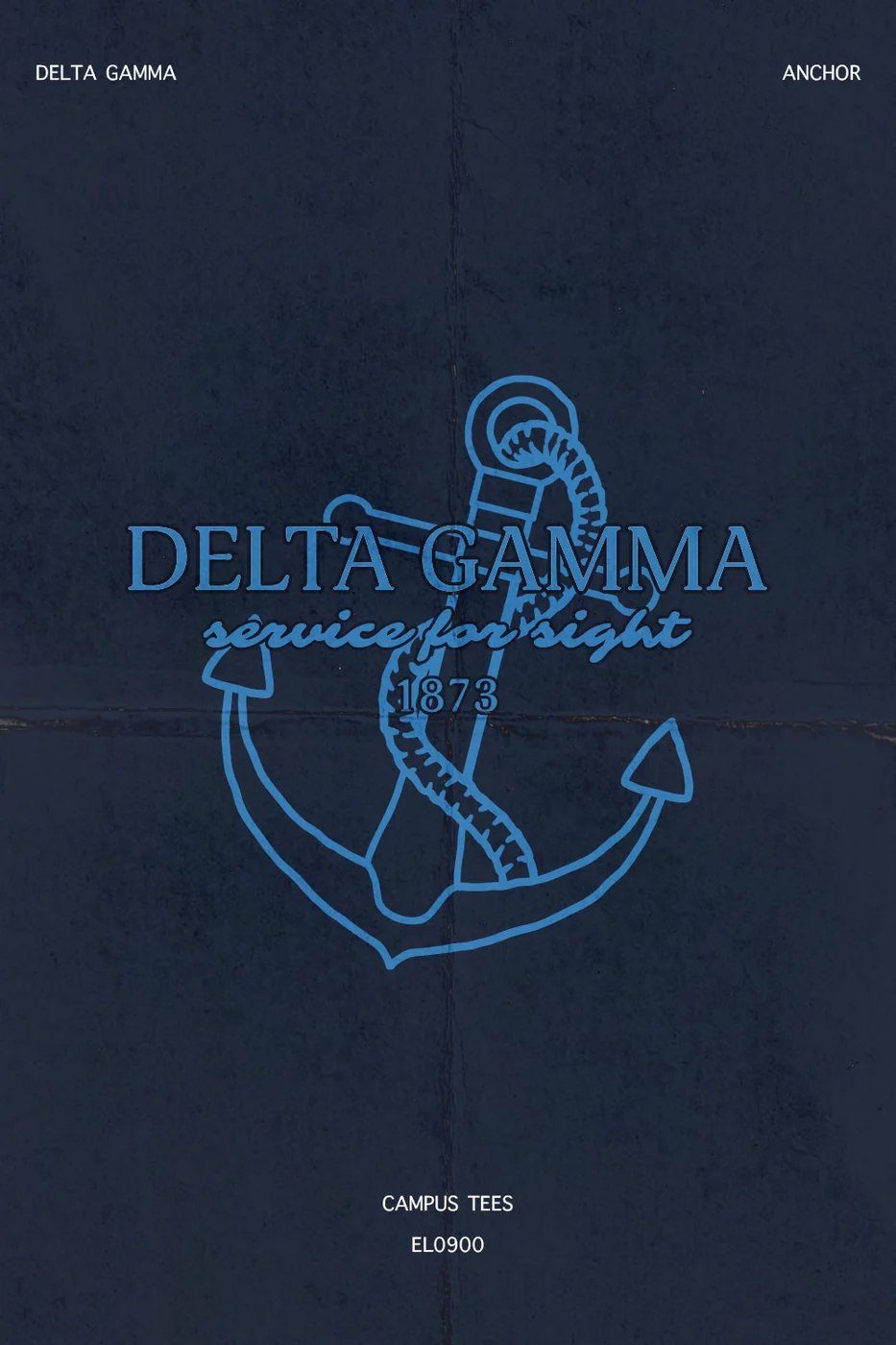 Penn State DG Anchor — Delta Gamma custom apparel design inspiration