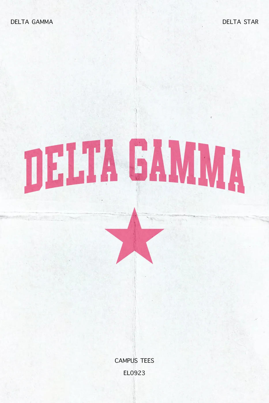 SACState DG Delta Star — Delta Gamma custom apparel design inspiration