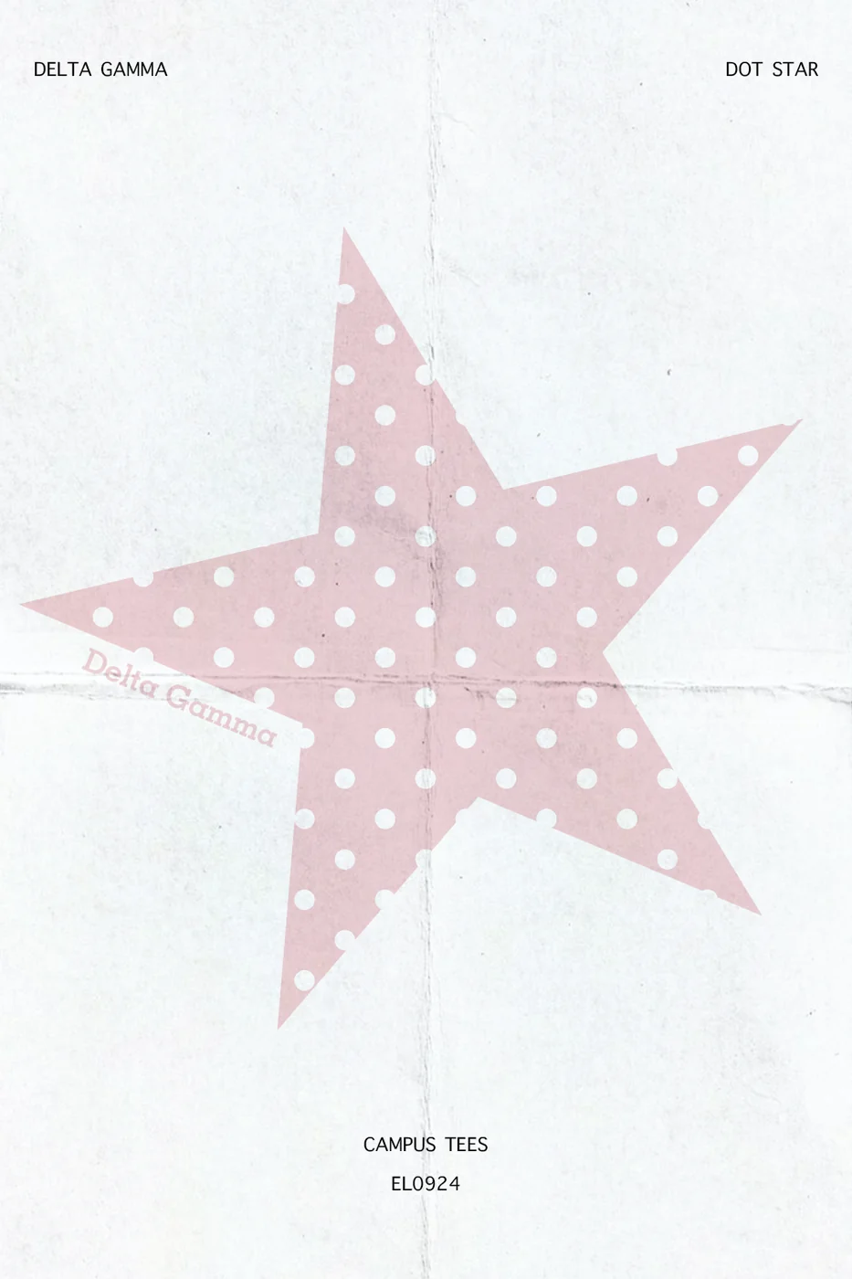 SACState DG Dot Star — Delta Gamma custom apparel design inspiration