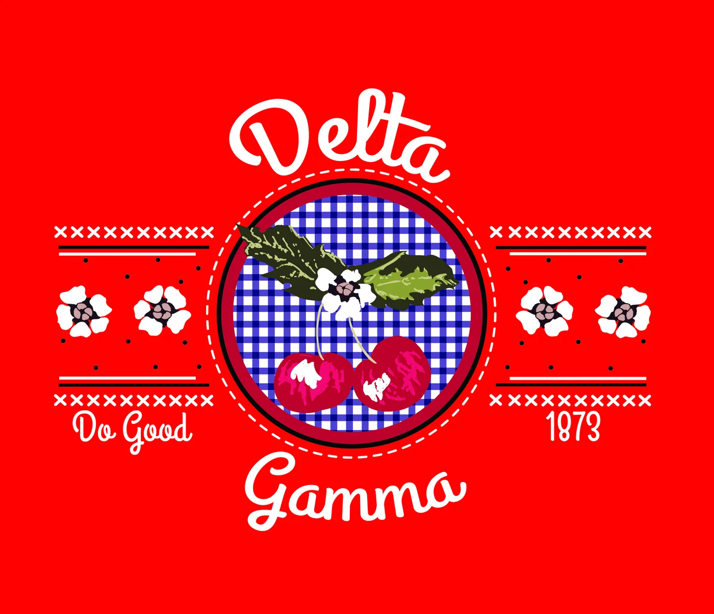 Delta Gamma Do Good 1873 — Delta Gamma custom apparel design inspiration